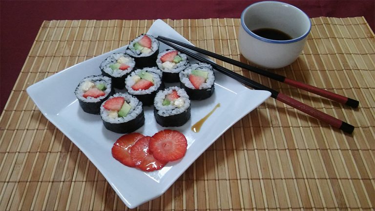 Nuestras Recetas: Maki Sushi Dulce de Frutas - Herbolario Navarro