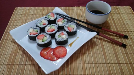 Maki Sushi dulce de frutas