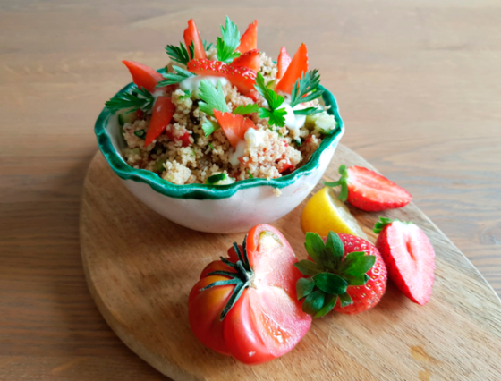 Receta de ensalada ibanesa con tabulé, perfecta para el verano