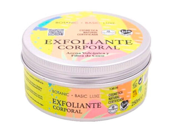 Exfoliante corporal ecológico de arena volcánica y coco